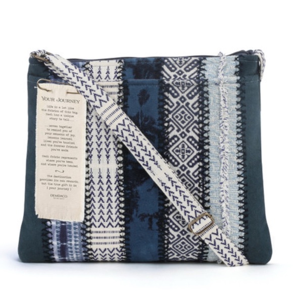 Demdaco Handbags - NWOT Demdaco Your Journey Indigo Crossbody Bag